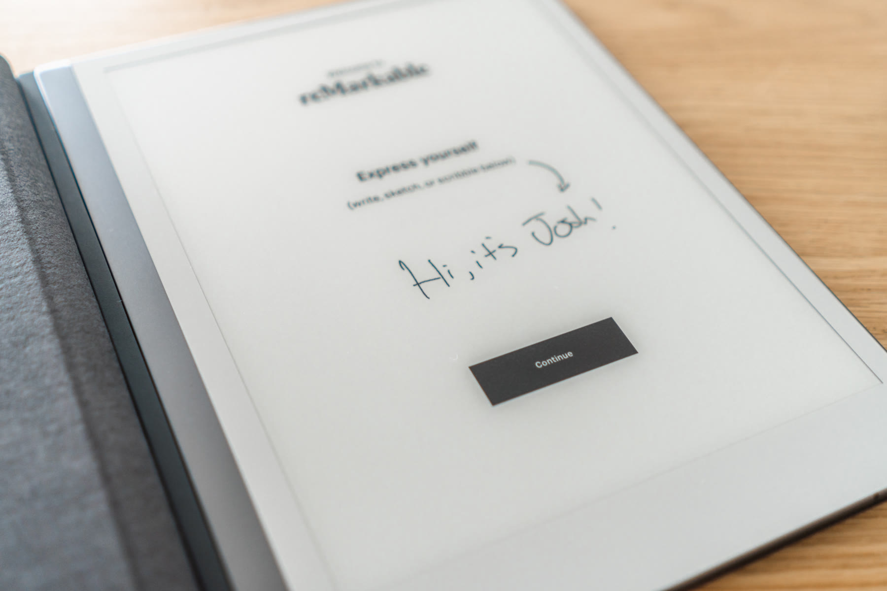 The reMarkable 2 photographed by Josh Withers