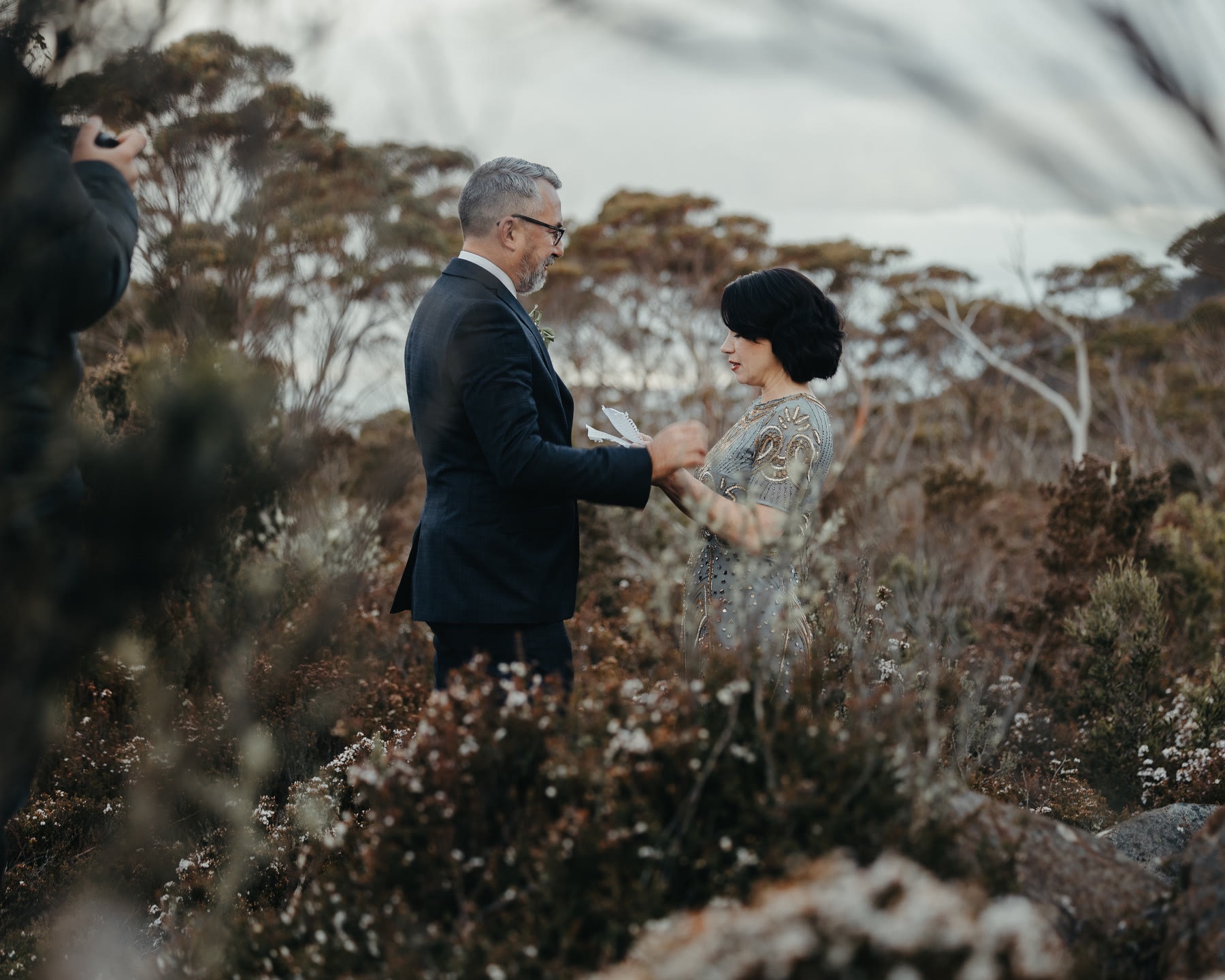 Elopement on kunyani, Mount Wellington, with The Elopement Collective