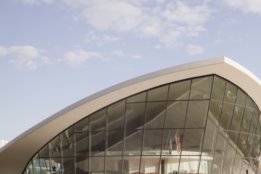 The TWA Hotel at JFK Airport, formerly the TWA Flight Centre designed by Eero Saarinen