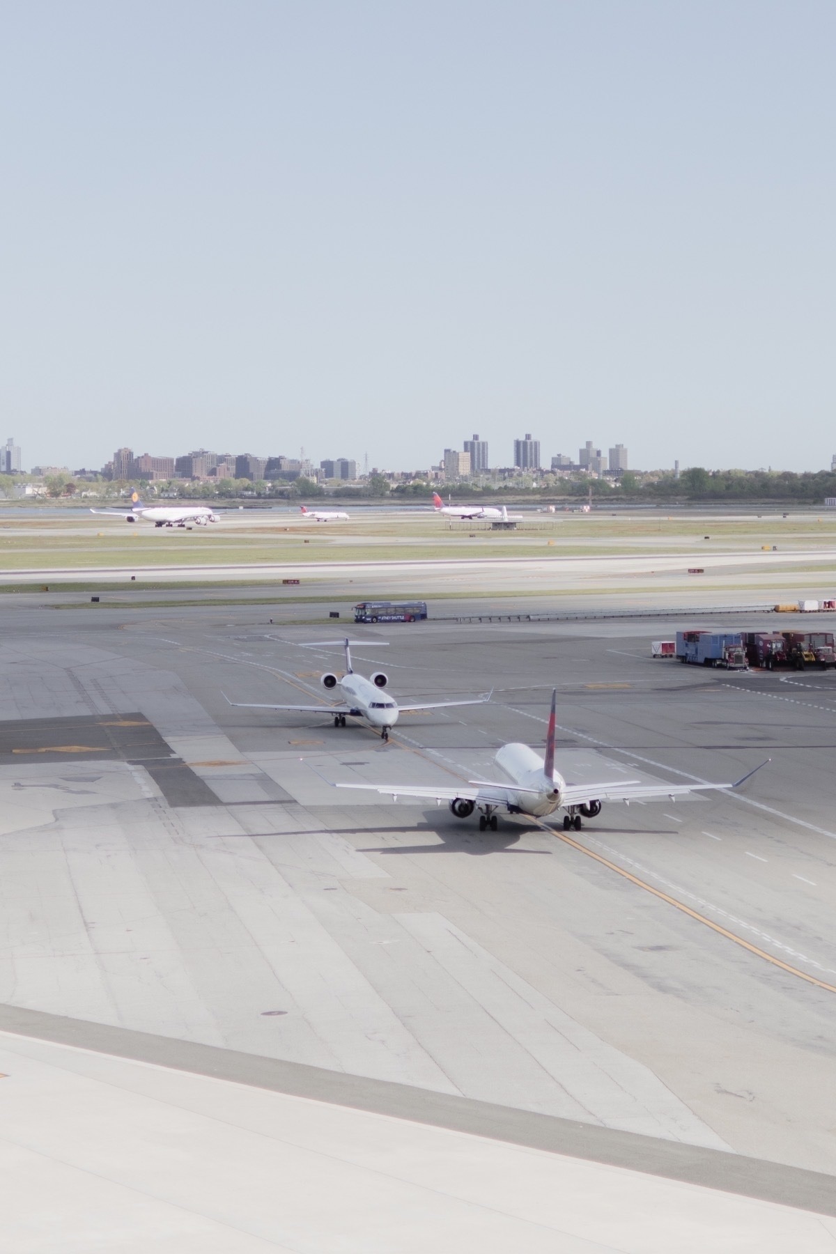 Rooftop pool at the TWA Hotel at JFK Airport