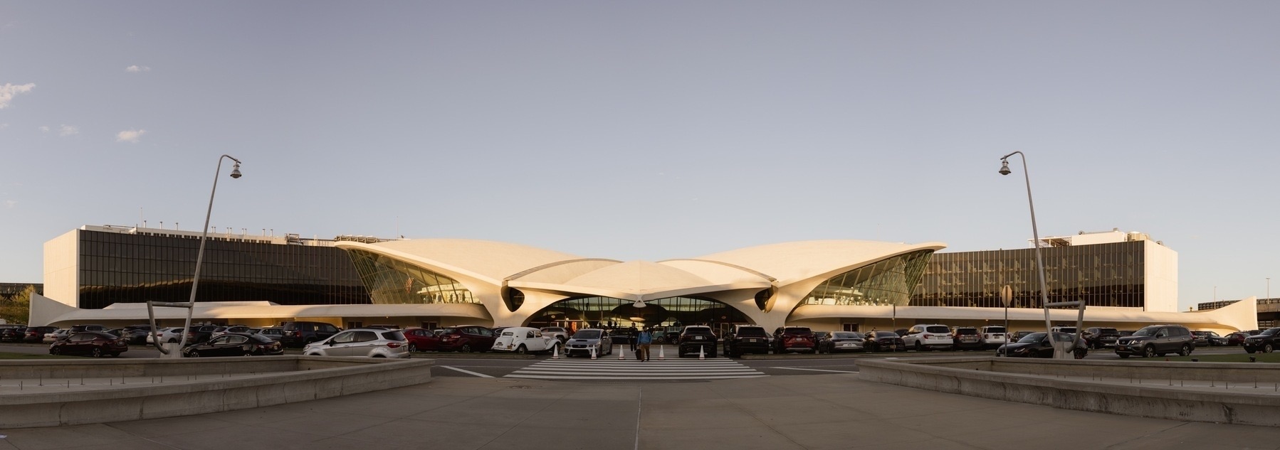 The TWA Hotel at JFK Airport, formerly the TWA Flight Centre designed by Eero Saarinen